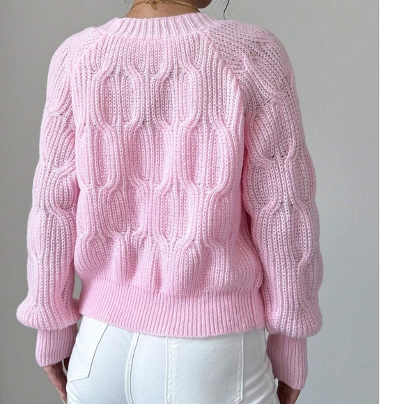 Classic Solid Bow Detail Button Down Fitted Cardigan - Picture 8 of 10